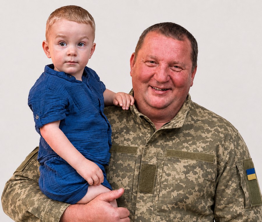Богдан із сином — засновник бар-ресторану «Аркан»